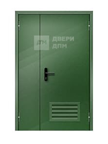 Глухая ДПМ-02 EI-15 противопожарная дверь полуторная с вент решеткой